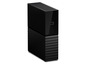 Eine schwarze externe Festplatte von Western Digital.