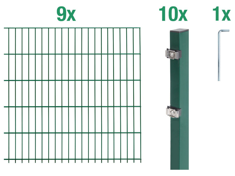 Gehe zu Vollbildansicht: ALBERTS Doppelstabmattenzaun-Grundset - Bild 19
