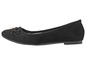 Schwarze Ballerinas mit Schleife.