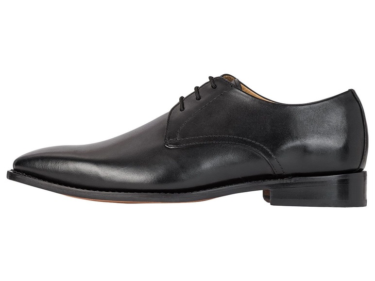 Gehe zu Vollbildansicht: LIVERGY® Businessschuhe Herren, Echtleder, klassischer Brogue-Look, lange Haltbarkeit - Bild 3