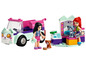 LEGO Friends Spielset mit Katzen-Lieferwagen und Salon.