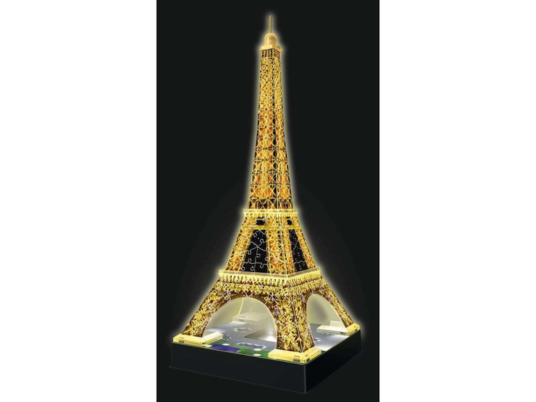 Gehe zu Vollbildansicht: Ravensburger 3D Puzzle Eiffelturm bei Nacht - Bild 7