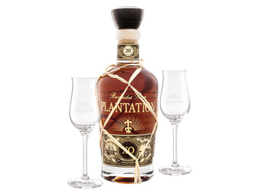Plantation Rum Barbados XO mit 2 Gläsern, 40% Vol