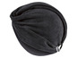 Ein schwarzes Mikrofaser-Haarturban zum Trocknen der Haare.