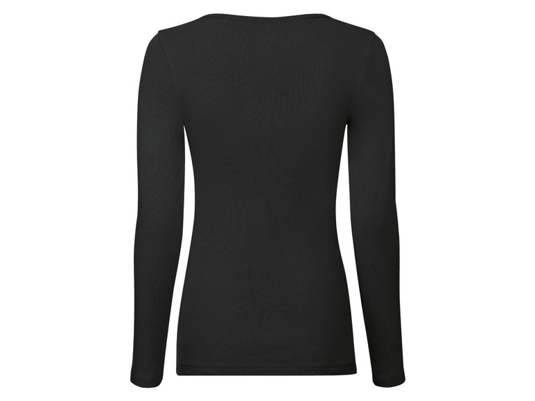 Gehe zu Vollbildansicht: esmara® Damen Langarmshirt, weiche Ripp-Qualität - Bild 17