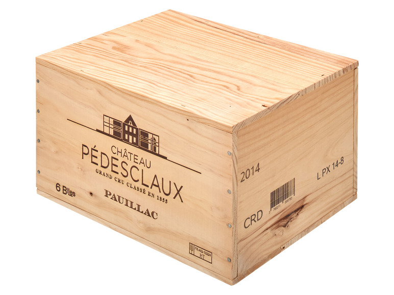 Gehe zu Vollbildansicht: 6 x 0,75-l-Flasche Château Pédesclaux Pauillac 5éme Grand Cru Classé AOC trocken, Rotwein 2017 - Original-Holzkiste - Bild 3