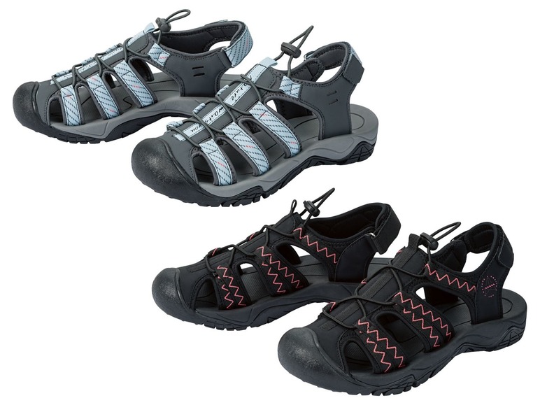 Gehe zu Vollbildansicht: CRIVIT® Trekkingsandalen Damen, mit gepolsterten Riemen, profilierte Laufsohle - Bild 1