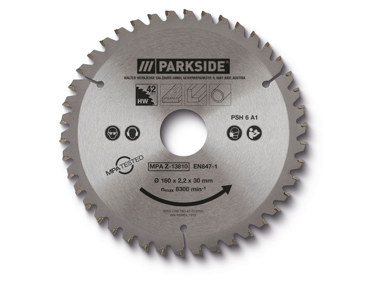 Gehe zu Vollbildansicht: PARKSIDE® Sägeblätter, für Handkreissägen, mit 2 Reduzierungsringen, hartmetallbestückt - Bild 6