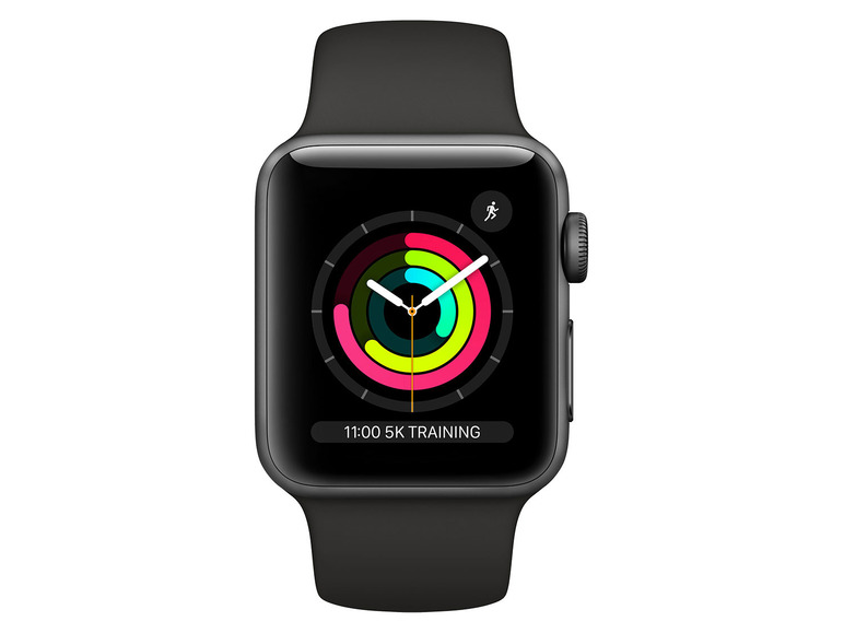 Gehe zu Vollbildansicht: Apple Watch Series 3 42 mm, Aluminiumgehäuse space grau - Bild 1