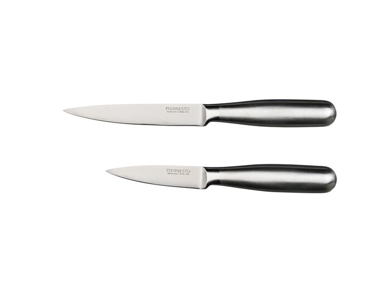 Gehe zu Vollbildansicht: ERNESTO® Messer, mit Edelstahl-Klinge, Bambus- oder Edelstahlgriff - Bild 13