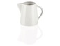 Weiße Porzellankanne für Milch oder Sahne.
