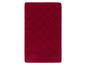 Roter Teppich mit Karomuster.