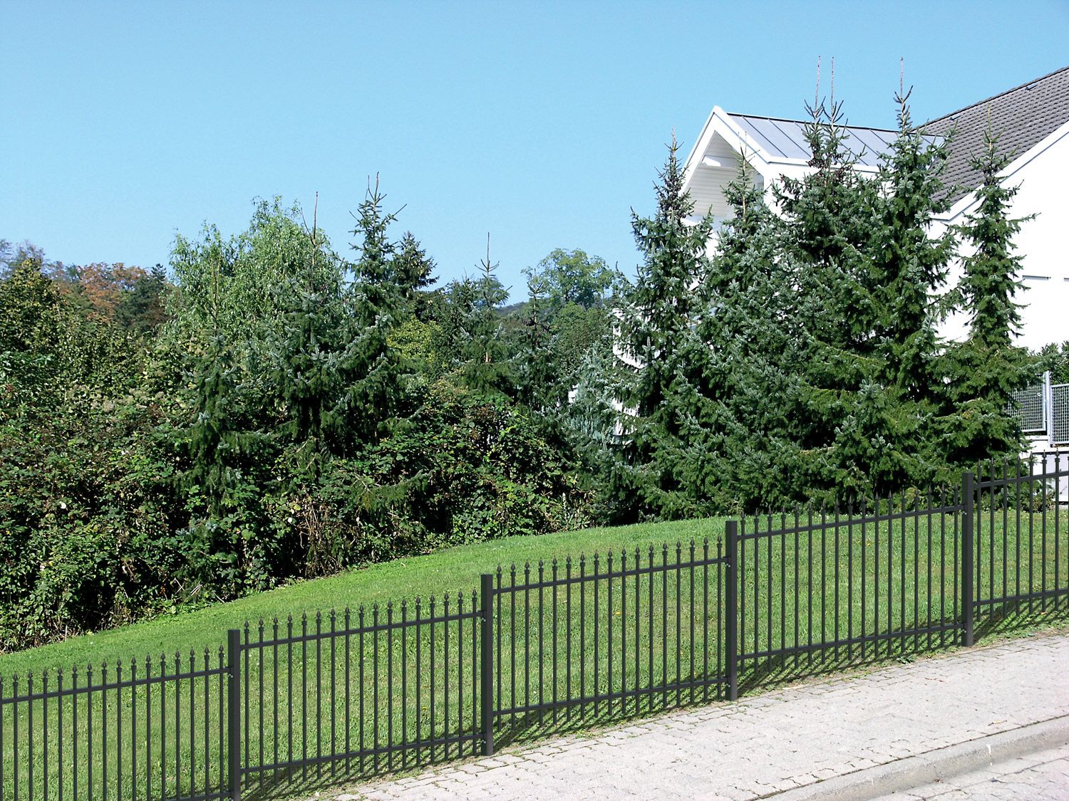 Thumbnail - ALBERTS Zaun-Anbauset Chaussee, zum Aufschrauben (Anthrazit, 100 cm)