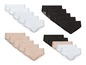 Schwarze, beige und weiße Damen-Slips.