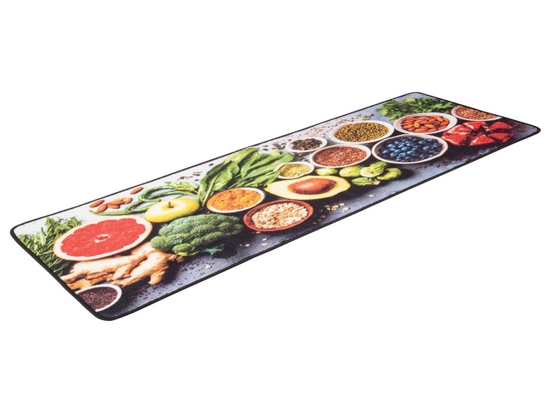 Gehe zu Vollbildansicht: meradiso Küchenläufer, 65 x 180 cm, umkettelter Rand, rutschhemmende Unterseite - Bild 4