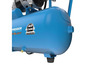 Blauer Air Power Kompressor mit großem Tank.