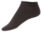 Ein Paar schwarze Socken mit kurzer Knöchelhöhe.