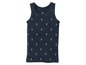 Ein dunkelblaues Tanktop mit Anker-Print.