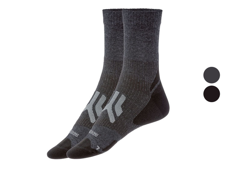 Zwei Paar schwarze Falke Wandersocken