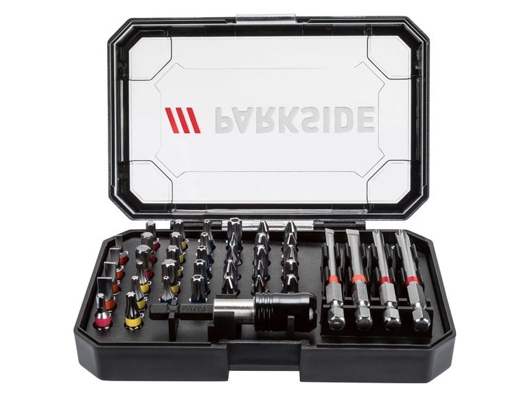 Gehe zu Vollbildansicht: PARKSIDE® Ratschen Bit-Set, 31-teilig/ 41-teilig, mit Kunststoffbox, drehbarer Gürtel Clip - Bild 3