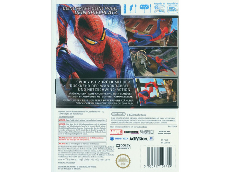 Gehe zu Vollbildansicht: Activision Blizzard Deutschlan The Amazing Spider-Man - Nintendo Wii - Bild 2