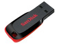 Ein schwarzer SanDisk USB-Stick.