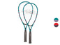 Zwei blaue Tennisschläger