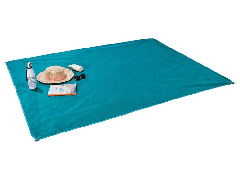 Gehe zu Vollbildansicht: CRIVIT® Strandmatte, 150 x 200 cm, sanddurchlässiges Gewebe, mit Metallösen - Bild 3