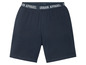 Dunkelblaue Shorts mit Urban Apparel-Logo.