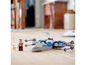 Ein Lego Star Wars X-wing mit Pilot und BB-8.