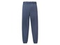 Blaue Jogginghose mit elastischem Bund.