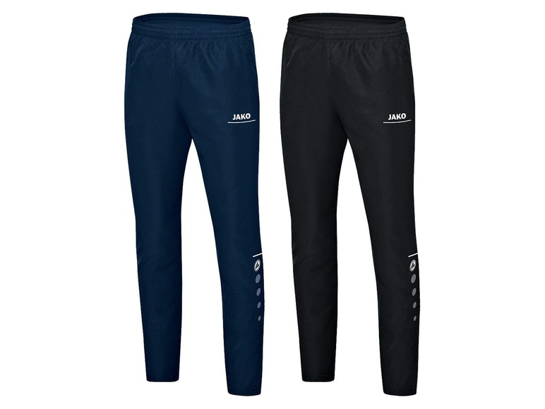 Zwei schwarze und blaue Jako Trainingshosen