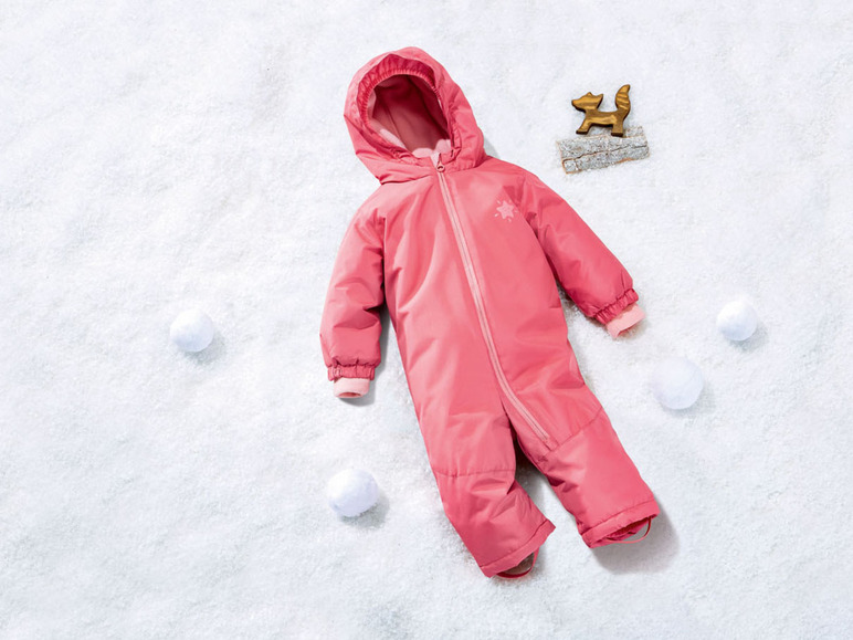 Gehe zu Vollbildansicht: lupilu® Baby / Kleinkinder Schneeoverall Mädchen, warm gefüttert - Bild 3