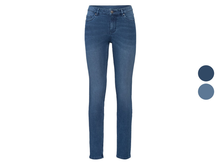 Dunkelblaue Skinny Jeans für Damen.