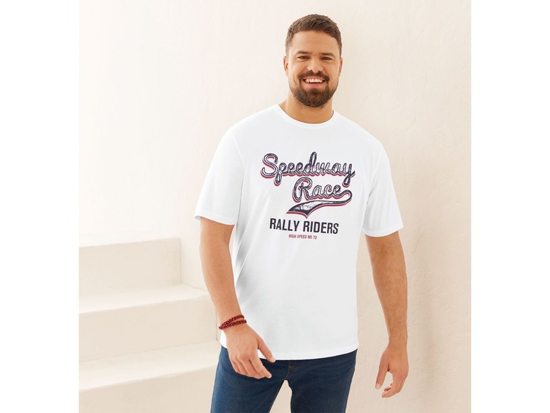 Gehe zu Vollbildansicht: LIVERGY® T-Shirt Herren, 2 Stück, mit legerem Schnitt und Rundhals, aus reiner Baumwolle - Bild 12