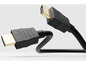 Zwei schwarze HDMI-Kabel mit goldenen Steckern.