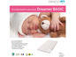 Kinderbettmatratze Dreamer BASIC von Osann, mit Baby und Teddybär.
