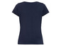 Ein dunkelblaues T-Shirt für Damen.