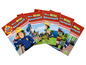 Eine Reihe von kleinen Büchern mit Rätseln für Kinder über Feuerwehrmann Sam.