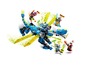 LEGO Ninjago Legacy Set mit einem blauen Drachen und Minifiguren.