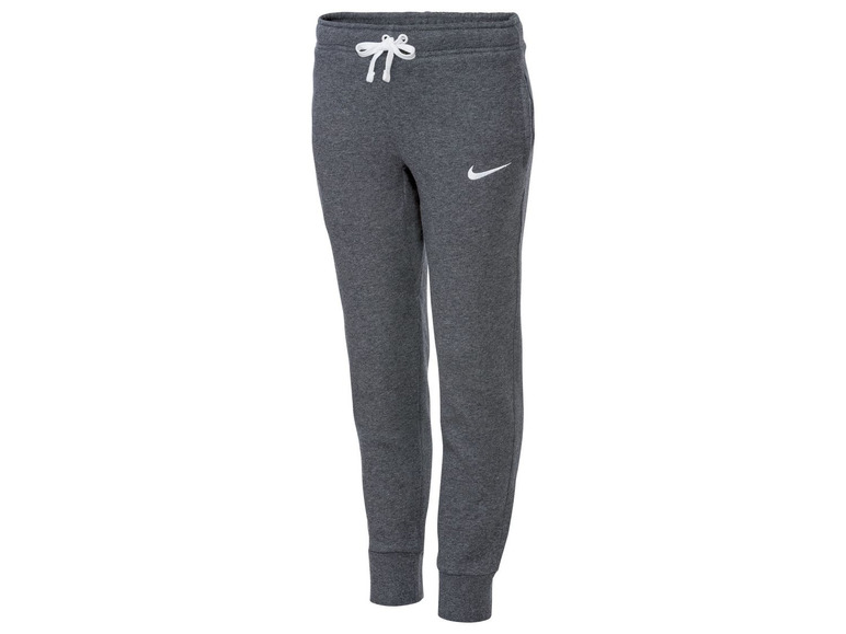 Graue Nike Jogginghose mit weißem Logo.