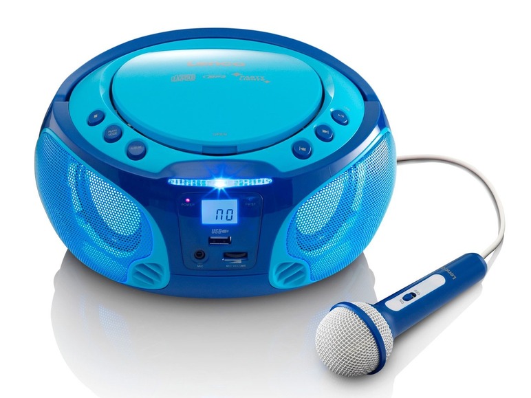 Gehe zu Vollbildansicht: Lenco CD Player mit Karaoke Stereo Anlage SCD-650 - Bild 6