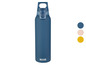 Eine blaue SIGG-Thermosflasche mit Griff.