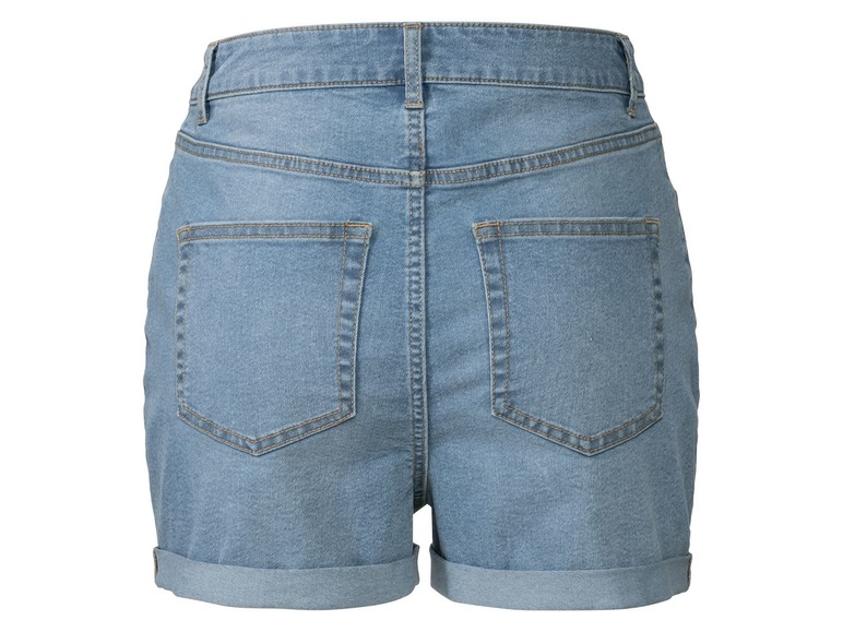 Gehe zu Vollbildansicht: ESMARA® Jeansshorts Damen, mit Reißverschluss, 5-Pocket-Style, mit Baumwolle und Elasthan - Bild 4