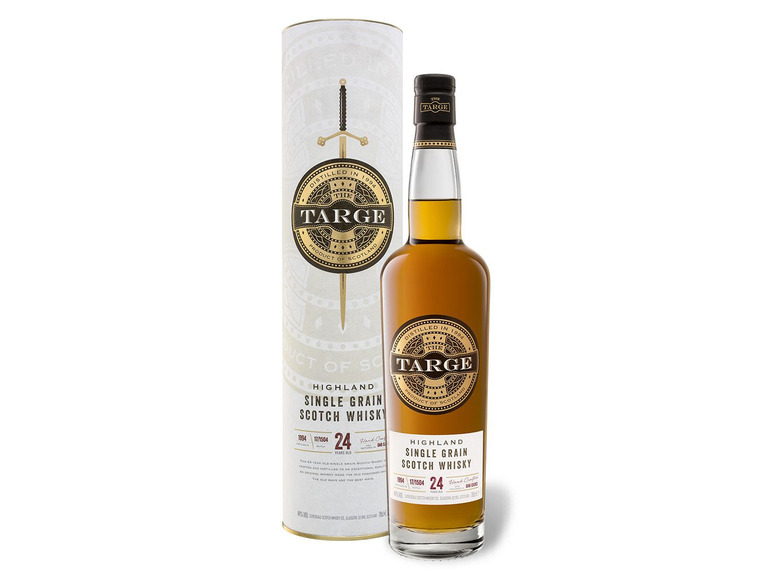 Gehe zu Vollbildansicht: The Targe Highland Single Grain Scotch Whisky 24 Jahre 44% Vol - Bild 1