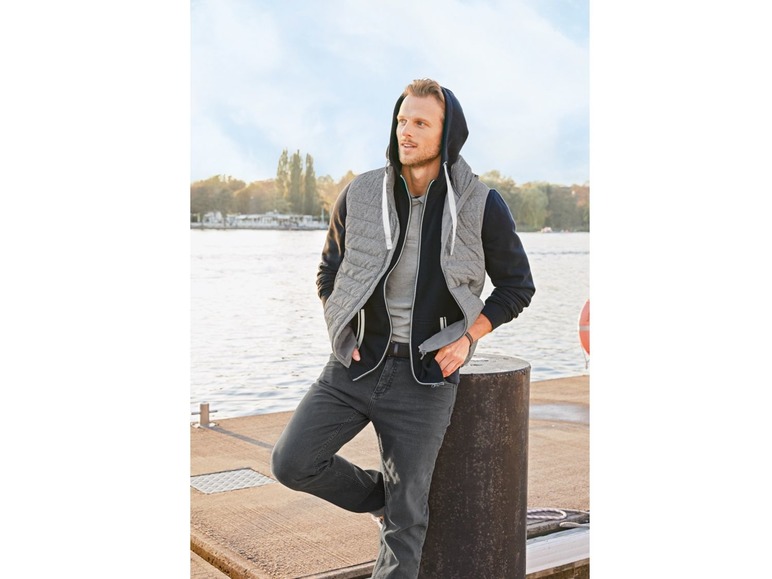 Gehe zu Vollbildansicht: LIVERGY® Sweatjacke Herren, mit Kapuze, Kängurutasche, mit Baumwolle - Bild 19