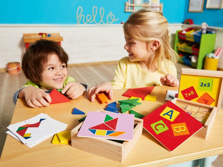 Gehe zu Vollbildansicht: Playtive JUNIOR PLAYTIVE® JUNIOR Kinder Lernspiel, mit Aufbewahrungsbox, aus Holz - Bild 14