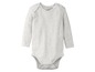 Ein graues Baby-Langarmbody der Marke Name It.