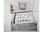 Bettwäsche mit 'Wake Me Up When I'm Famous' Print