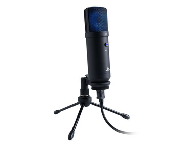Nacon PS4 Streaming-Microphone [Offiziell lizenziert] [Integrierter A/D-Wandler, Dreibeinstativ, Schaumschutz]